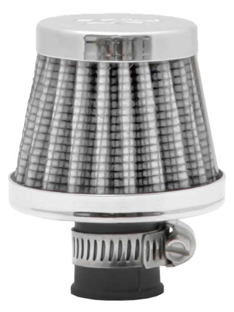 K&N 2in Base OD x .375in Flange ID x 1.75in H Rubber Base Crankcase Vent Filter - White thumbnail 2