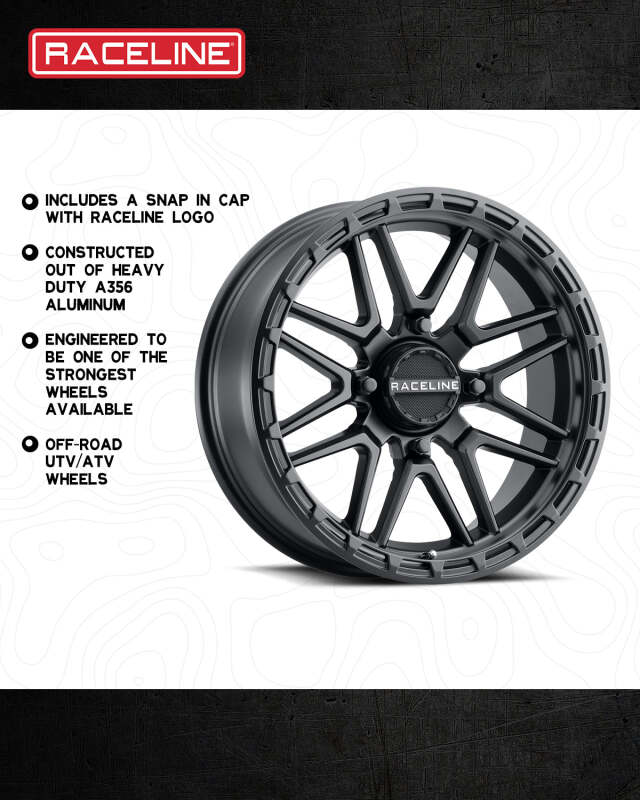 Raceline A11B Krank-XL 20x7in / 4x156 BP / 0mm Offset / 132.5mm Bore - Satin Black Wheel thumbnail 6