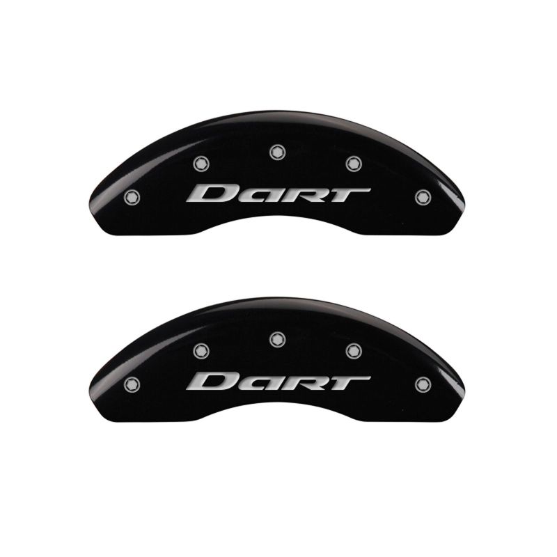 MGP 4 Caliper Covers Engraved Front & Rear With out stripes/Dart Black finish silver ch thumbnail 5