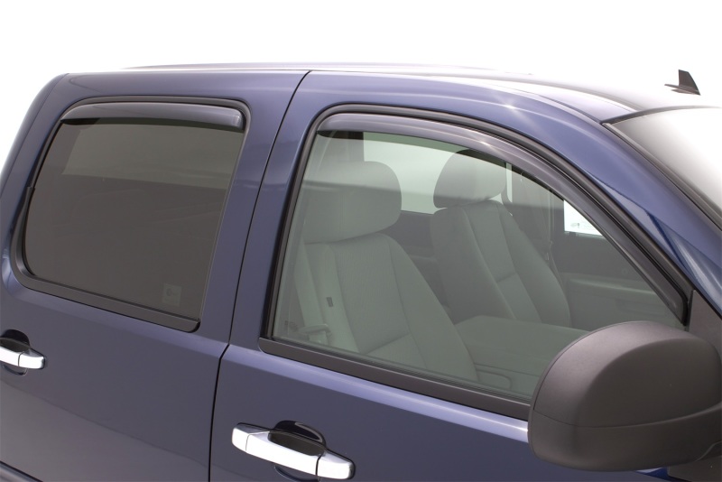 AVS 07-13 Chevy Avalanche Ventvisor In-Channel Front & Rear Window Deflectors 4pc - Smoke thumbnail 3