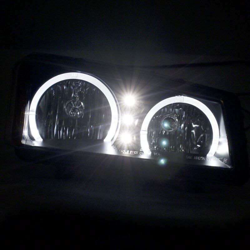 Raxiom 03-06 Chevrolet Silverado 1500 Dual LED Halo Projector Headlights- Black - Clear Lens thumbnail 3
