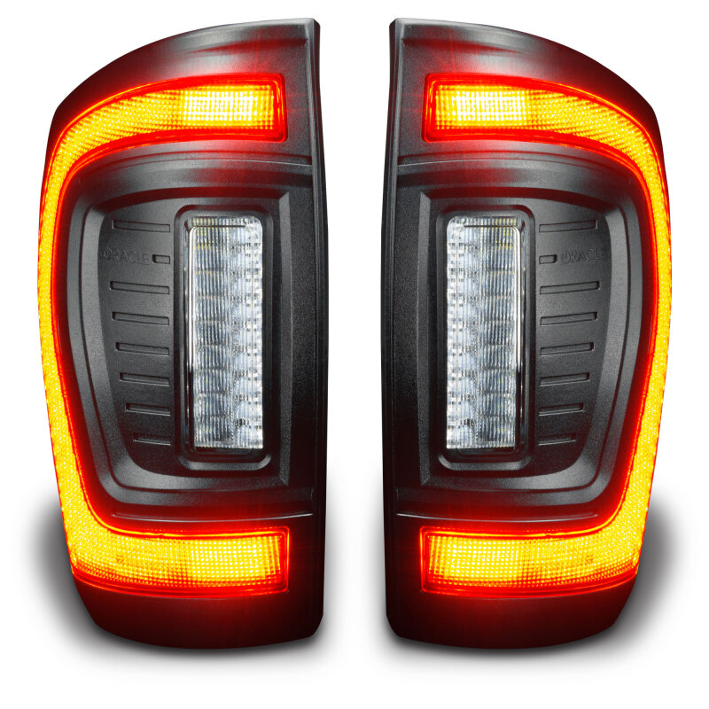 Oracle Lighting 16-23 Gen 3 Toyota Tacoma Black Series Flush Style LED Tail Lights