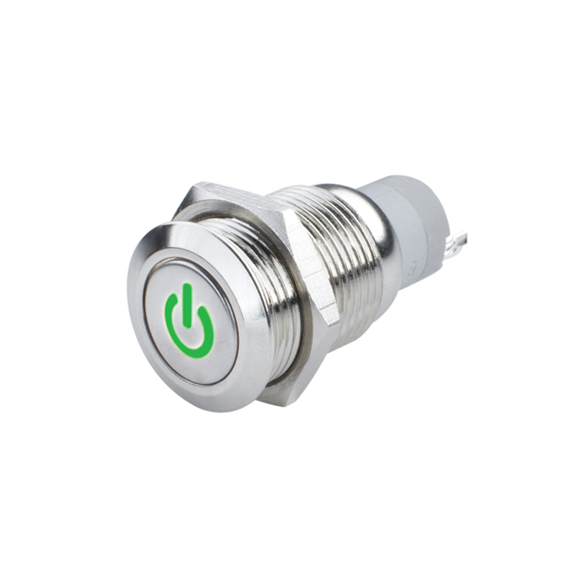 Oracle Pre-Wired Power Symbol On/Off Flush Mount LED Switch - Green thumbnail 2