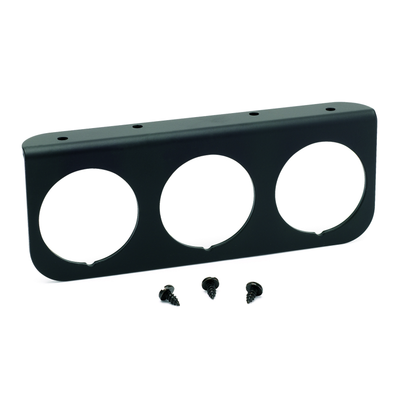 Autometer 2-1/16in Black 3-Hole Gauge Panel thumbnail 2