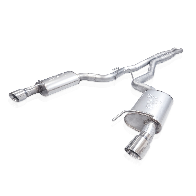 Stainless Works 2024 Mustang GT Catback Dual Tips Redline Sound X-Pipe Performance Connect Exhaust thumbnail 3