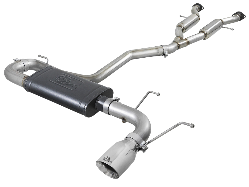 aFe Large Bore HD 3in 304 SS Cat-Back Exhaust w/ Polished Tips 14-19 Jeep Grand Cherokee V6-3.6L thumbnail 2