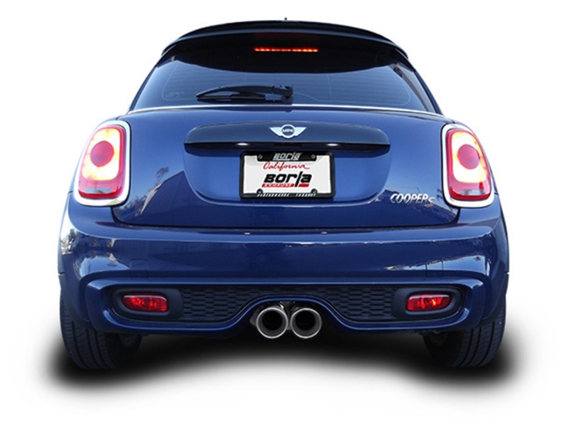 Borla 14-15 Mini Cooper S F56 2.0L Turbo AT/MT FWD 2DR 2.5in S-Type Rear Section Exhaust 4in Tips thumbnail 9