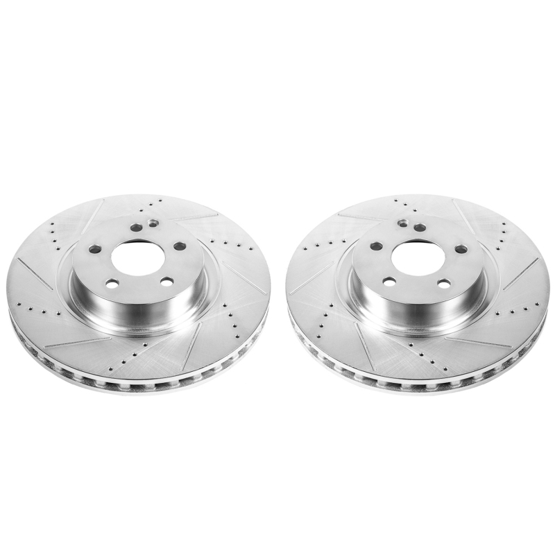 Power Stop 07-08 Mercedes-Benz CL550 Front Evolution Drilled & Slotted Rotors - Pair