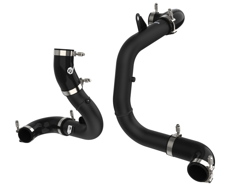 BladeRunner 3 IN Aluminum Hot and Cold Charge Pipe Kit Black
