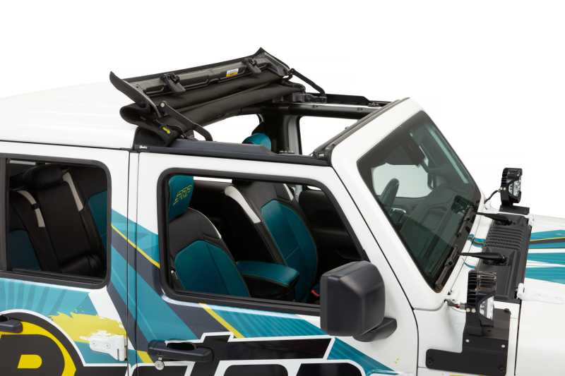Bestop 20-26 Jeep Gladiator / 18-26 Wrangler JL Sunrider For Hardtop (Premium Black Twill) thumbnail 7