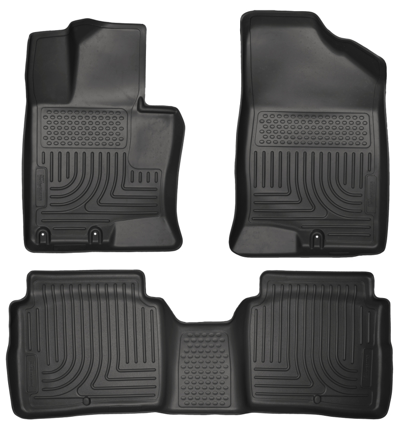 Husky Liners 11-14 Kia Optima Weatherbeater Black Front & 2nd Seat Floor Liners thumbnail 4