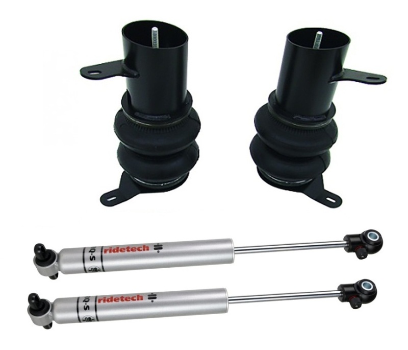 Ridetech 58-64 Impala Rear CoolRide Air Spring & RQ-S Shock Kit (For Use With Stock Arms)