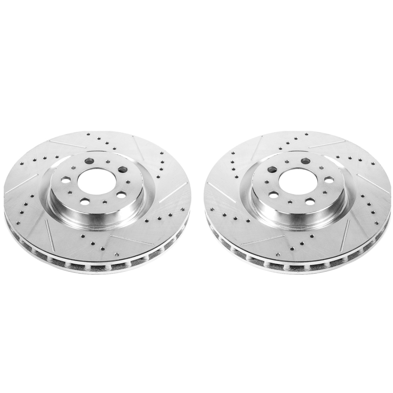 Power Stop 04-07 Volvo S60 Front Evolution Drilled & Slotted Rotors - Pair thumbnail 2