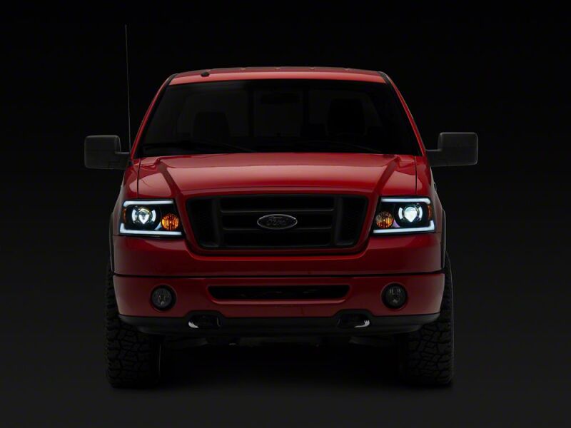 Raxiom 04-08 Ford F-150 Axial Series LED Proj Headlights/Seq LED Bar- Black- Clear Lens thumbnail 7