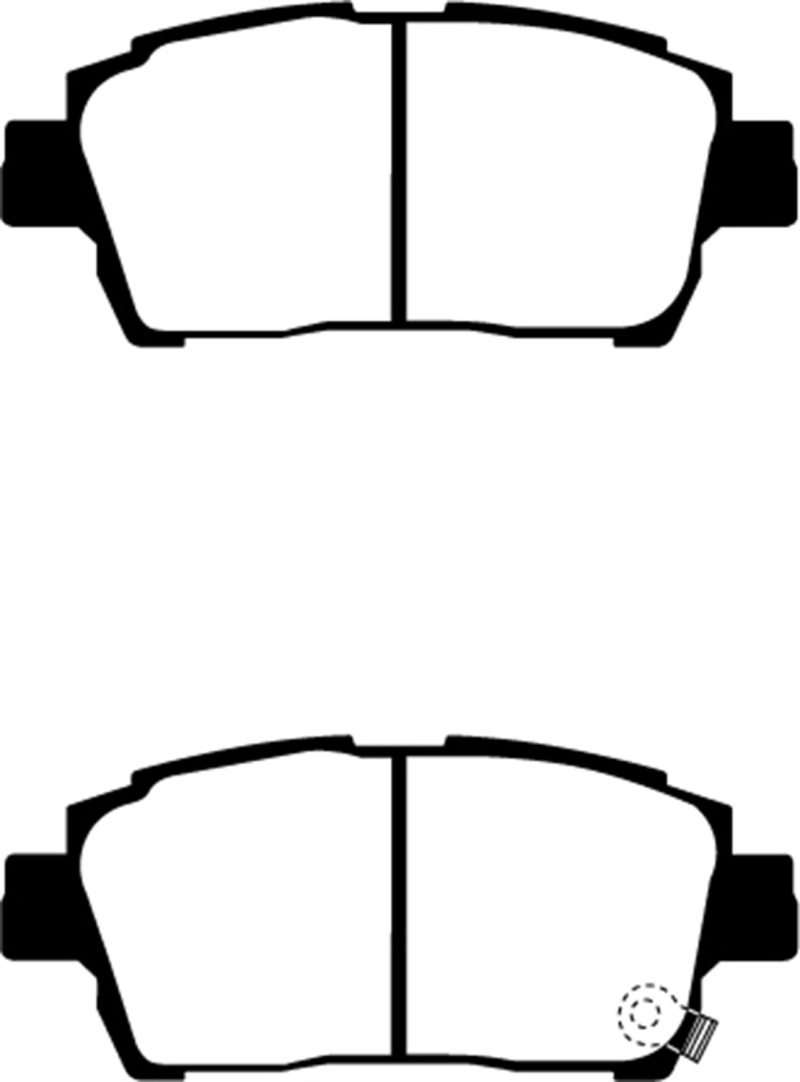 EBC 03-07 Scion XA 1.5 Yellowstuff Front Brake Pads thumbnail 2