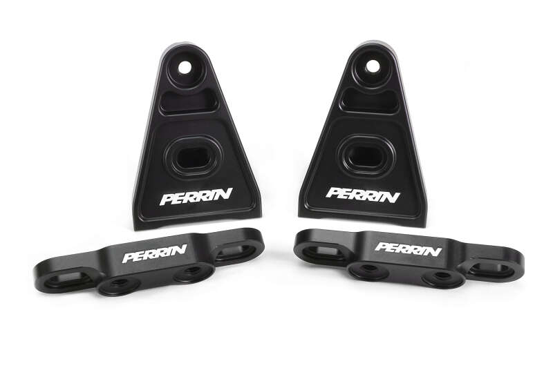 PERRIN 15+ Subaru WRX/STI High-Lift Hood Brackets (Black) thumbnail 2