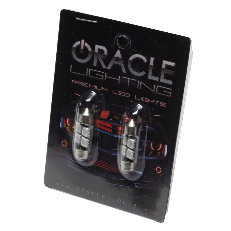 Oracle 33MM 4 LED 3-Chip Festoon Bulbs (Pair) - Blue