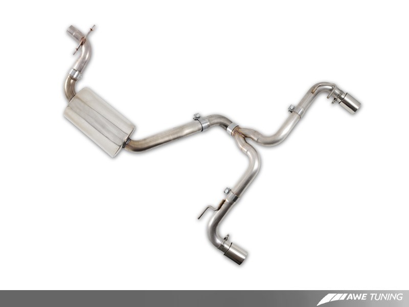 AWE Tuning Mk6 GTI Performance Cat-Back - Diamond Black Round Tips thumbnail 6