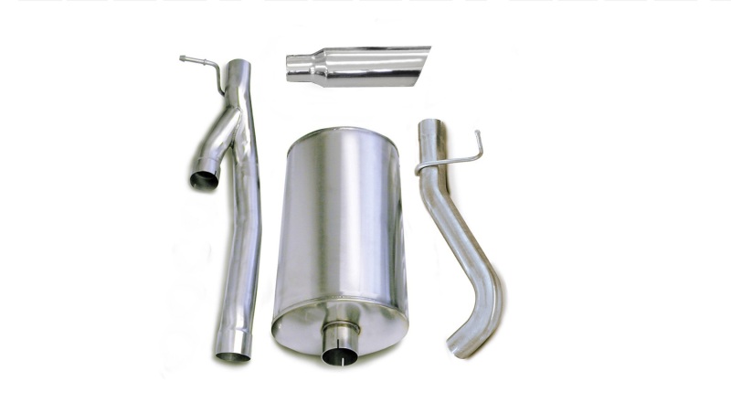Corsa 2003-2006 Chevrolet Silverado Crew Cab/Short Bed 2500 6.0L V8 Polished Sport Cat-Back Exhaust thumbnail 4