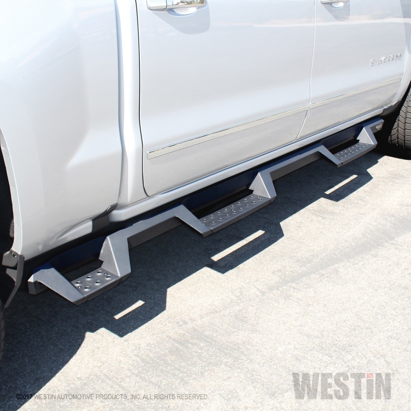 Westin 07-18 Chevrolet Silverado 1500 CC 5.5ft Bed HDX Drop W2W Nerf Step Bars - Tex. Blk thumbnail 7