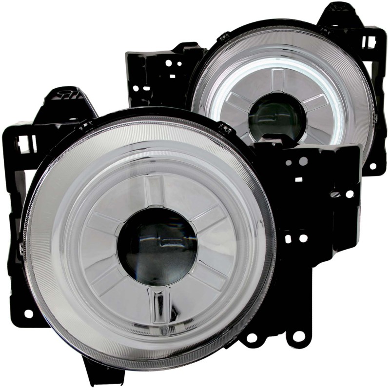 ANZO 2007-2013 Toyota Fj Cruiser Projector Headlights w/ Halo Chrome thumbnail 7