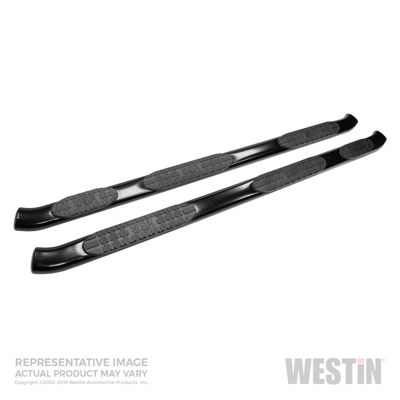Westin 99-16 Ford F-250/350/450/550 Crew (8 ft bed) PRO TRAXX 5 WTW Oval Nerf Step Bars - Blk thumbnail 2
