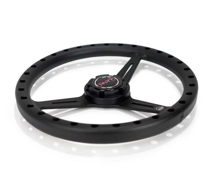 NRG Aluminum Steering Wheel 330mm - Extra Light - Ergonomic Grip - Anadized Black thumbnail 3