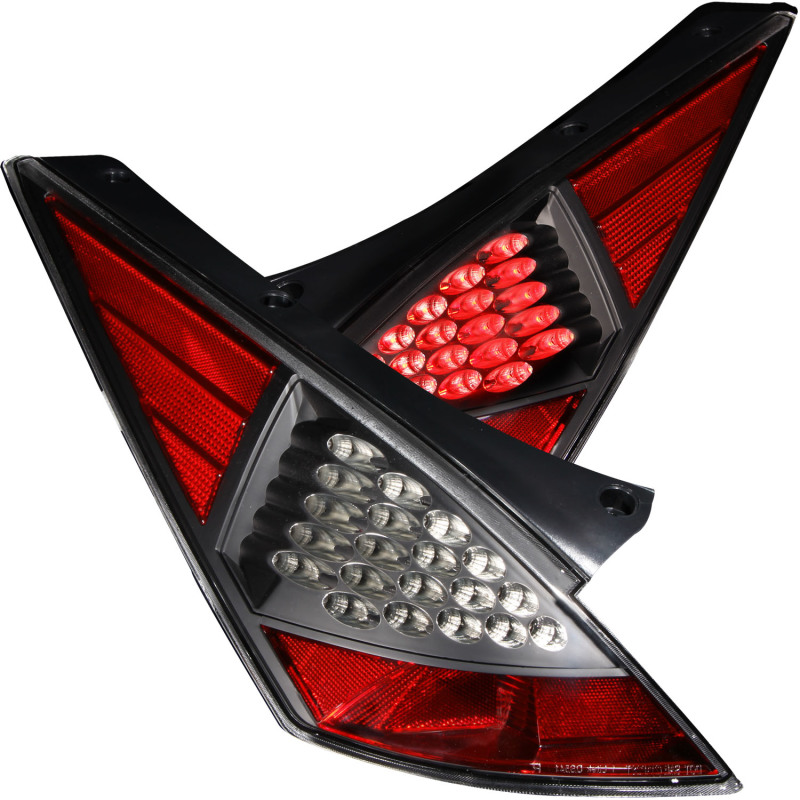 ANZO 2003-2005 Nissan 350Z LED Taillights Black thumbnail 7