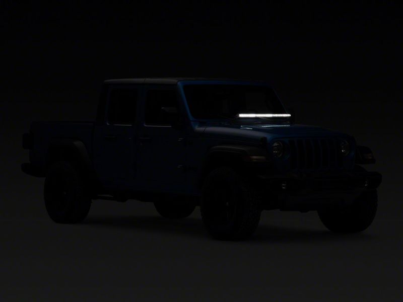Raxiom 18-23 Jeep Wrangler JL Axial Series 30-In Single Row LED Light Bar w/ Hood Mounting Brackets thumbnail 9