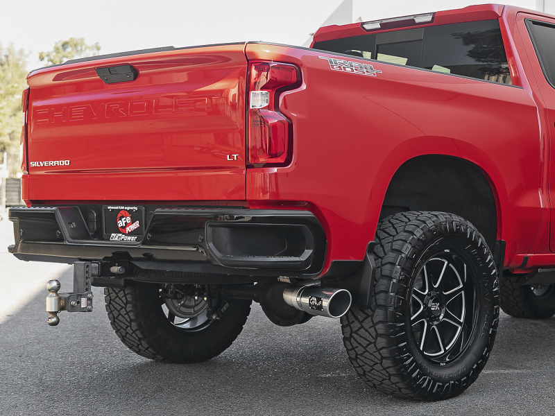 aFe Apollo GT Series 2019 GM Silverado/Sierra 1500 4.3L/5.3L 409 SS CB Exhaust System w/Polished Tip thumbnail 4