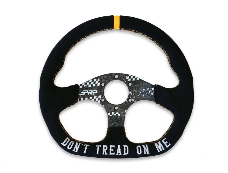 PRP Dont Tread on Me Comp-R Suede Steering Wheel (D-Shaped)
