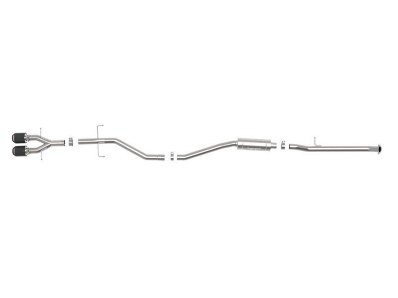 aFe Takeda 2.5in 304SS Cat-Back Exhaust System 17-20 Honda Civic SI Coupe L4-1.5L (t) thumbnail 8