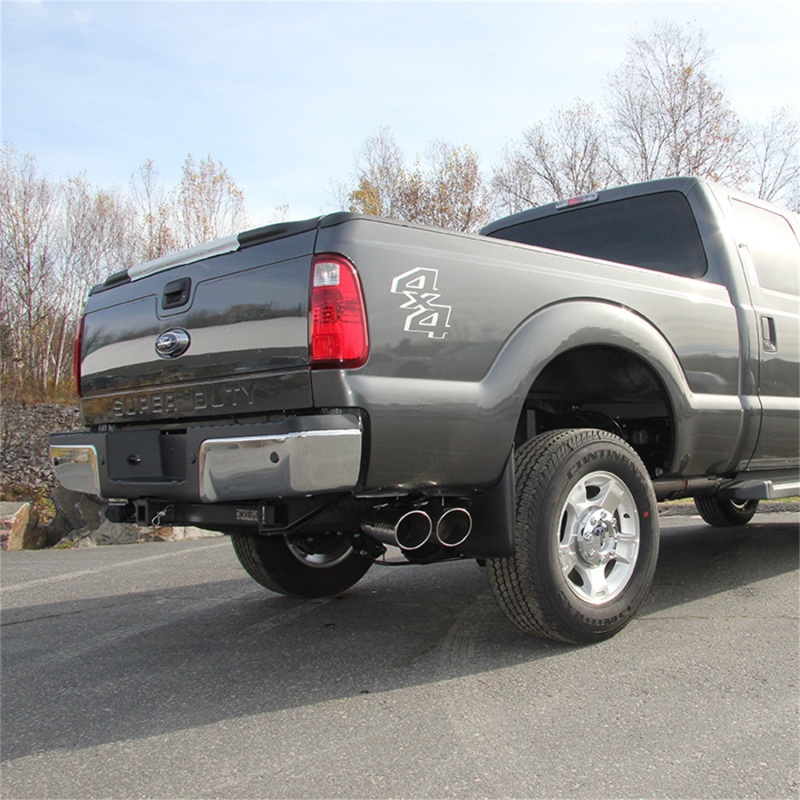 MBRP 2015 Ford F250/350/450 6.7L 4in Filter Back Dual Single Side Exit 5in Tips T409 Exhaust thumbnail 8