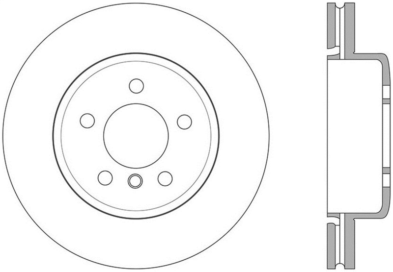 StopTech Sport 14-15 BMW 435i Rear Left Slotted Brake Rotor thumbnail 2