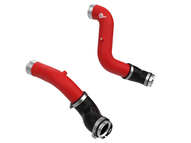 BladeRunner 2-1/2 IN & 3 IN Aluminum Hot and Cold Charge Pipe Kit Red