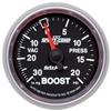 Autometer Sport-Comp II 52mm 30 In Hg/20 psi Mechanical Vacuum/Boost Gauge thumbnail 6