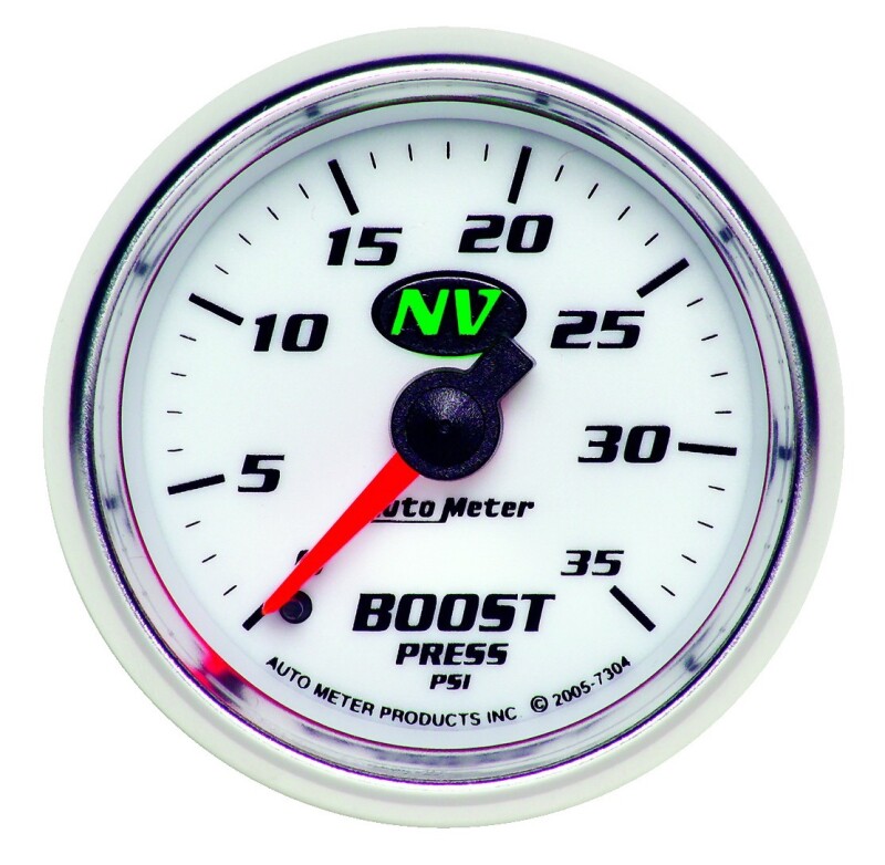 Autometer NV 52mm 0-35 PSI Boost Mechanical Gauge thumbnail 3