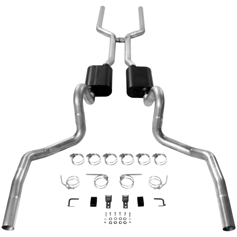 Flowmaster 68-72 GM A-BODY 3.0in. American Thunder Crossmember-Back Exhaust System thumbnail 3