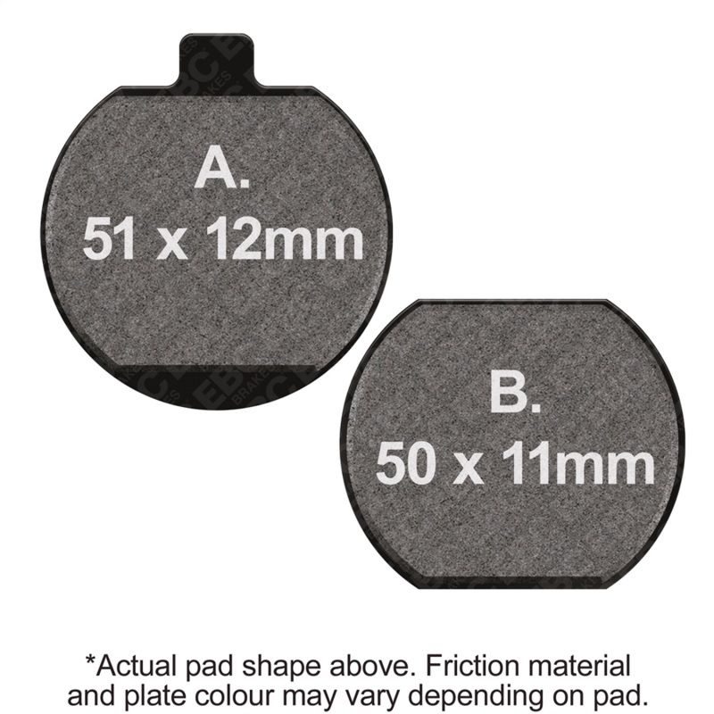 EBC 80-82 Kawasaki KZ 440 A Front Left/Right FA-SFA-X Brake Pads