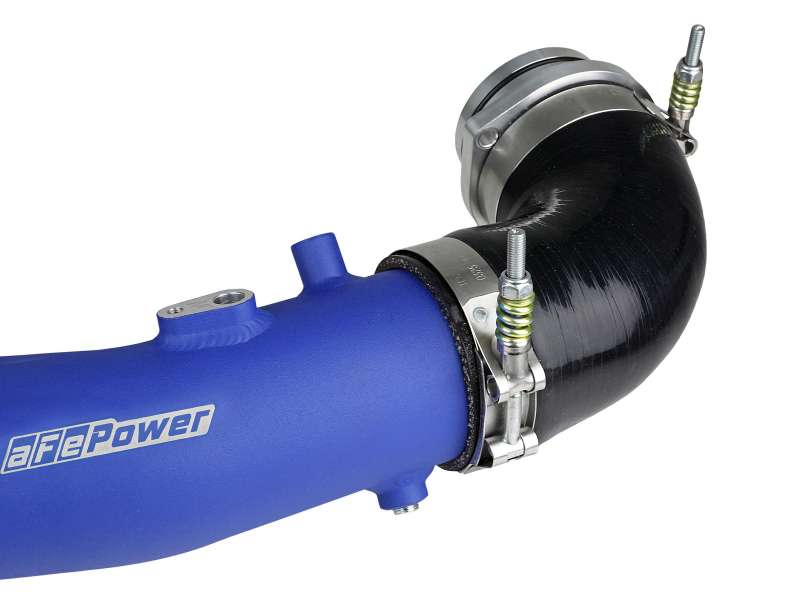 BladeRunner 2-1/2 IN to 3 IN Aluminum Hot-Side Charge Pipe Blue