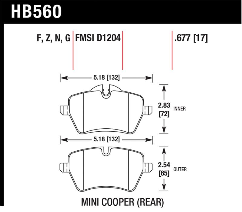 HAWK DTC-60 Brake Pad Sets