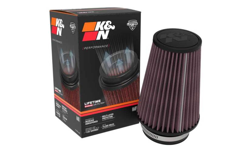 K&N Universal Clamp-On Air Filter thumbnail 5