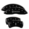 MGP 4 Caliper Covers Engraved Front Lincoln Engraved Rear Star logo Black finish silver ch thumbnail 8