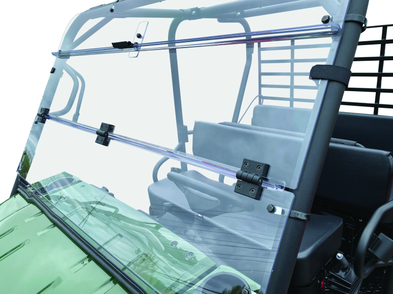 Quadboss Windows, Individual 375789 QuadBoss 09-22 Kawasaki KAF620M Mule 4010 4x4 Windbreak Folding Windshield thumbnail 2
