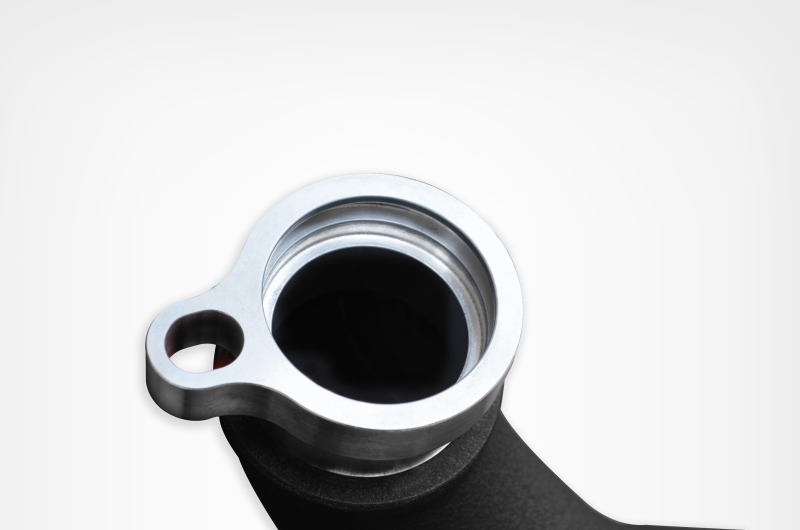 Injen 15-16 BMW M3(F80)/M4 (F82/83) 3.0L L6 Twin Turbo 2PC Aluminum Int. Charge Pipe - Wrinkle Black thumbnail 6