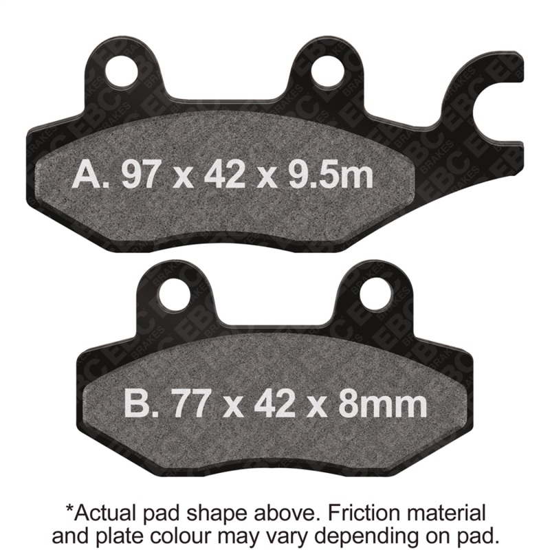 EBC 05-07 Bombardier/BRP Rally 200 Rear Left R Series Sintered Brake Pads