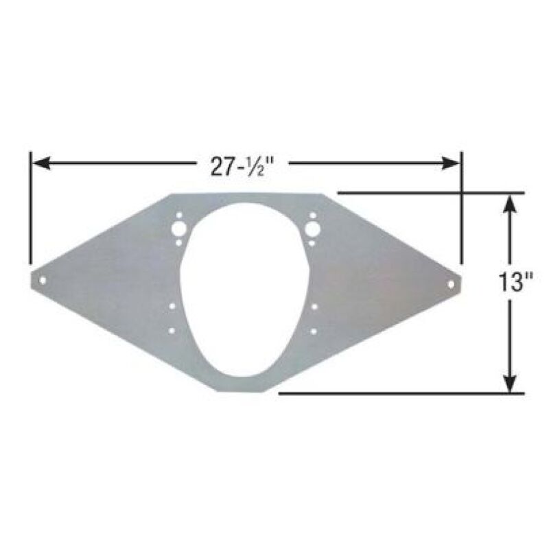 Moroso SBC & 90 Degree V6 Front Motor Plate 2 Piece Seal Engines Pre-Trimmed