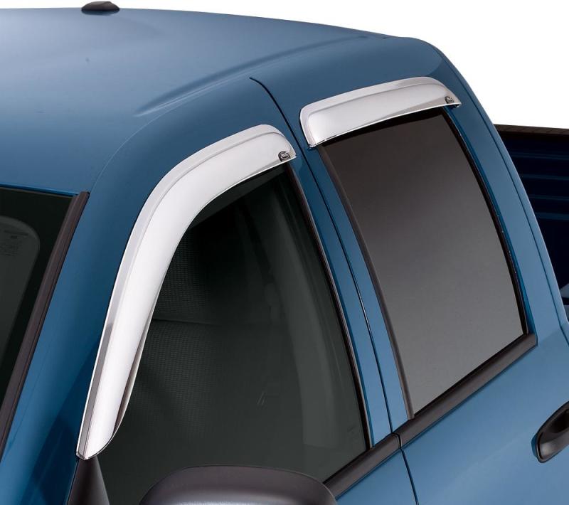 AVS 07-16 GMC Acadia Ventvisor Outside Mount Front & Rear Window Deflectors 4pc - Chrome thumbnail 9