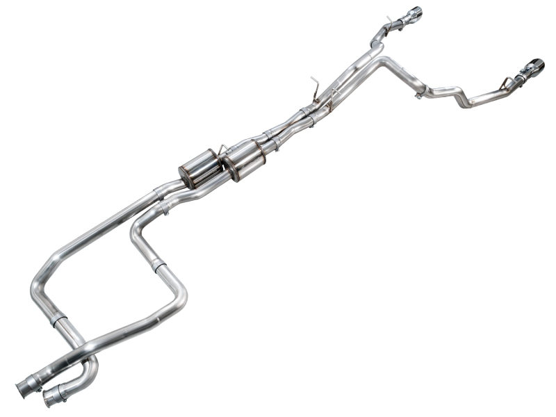 AWE Tuning 2025+ RAM 1500 RHO 3.0 I6 TT 0FG Dual Rear Exit Cat-Back Exhaust - Chrome Silver Tips