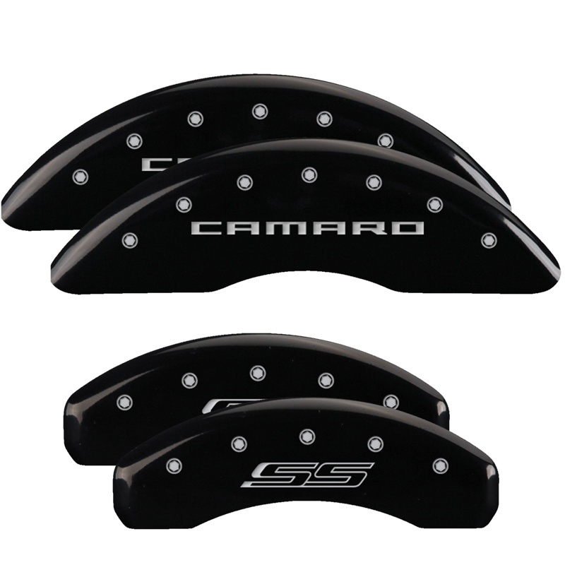MGP 4 Caliper Covers Engraved Front & Rear MGP Black finish silver ch thumbnail 5